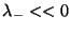 $\lambda _{-} << 0$