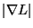 $\left \vert \nabla L \right \vert$