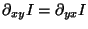 $\partial_{xy}I=\partial_{yx}I$